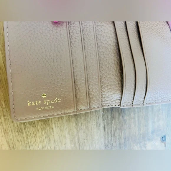 Kate Spade Taupe Leather Wallet - Picture 4 of 9
